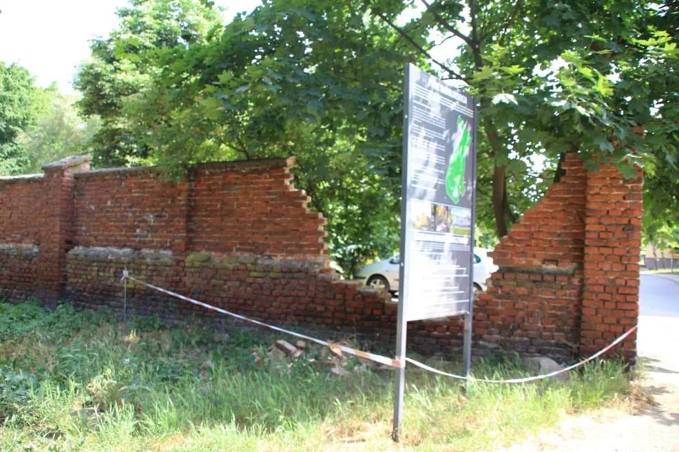 Uszkodzone  ogrodzenie parku Radolińskich w Jarocinie — zdjęcie 6 z 8