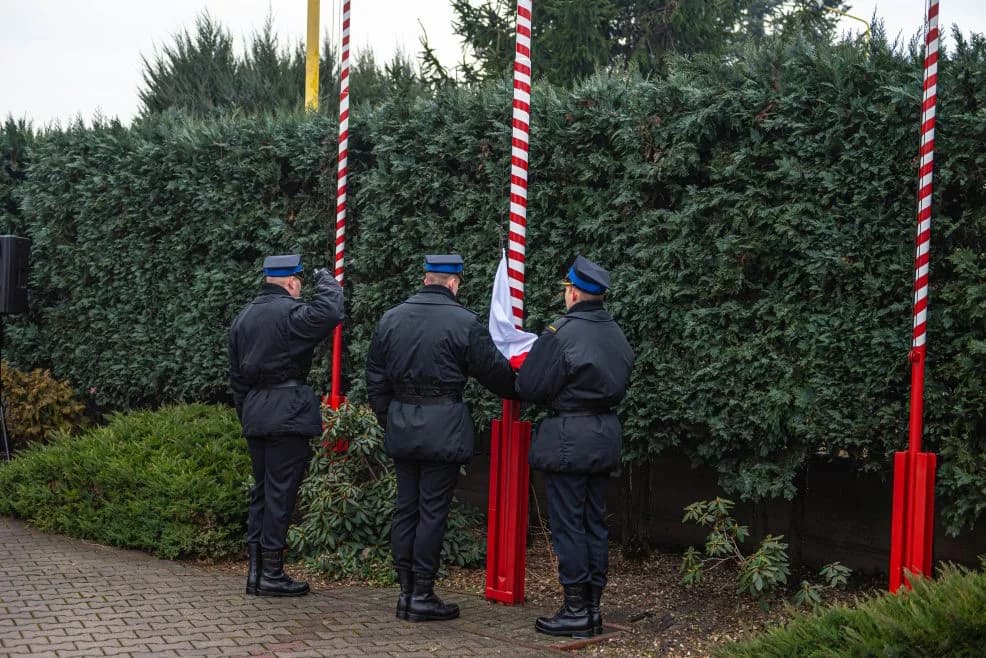 Pożegnanie ze służbą Tomasza Krawczyka - Komendanta Państwowej Straży Pożarnej w Jarocinie