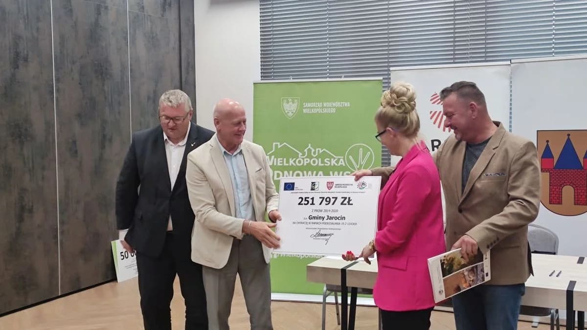Gminy i sołectwa powiatu jarocińskiego z pieniędzmi z województwa wielkopolskiego [ZDJĘCIA, WIDEO]