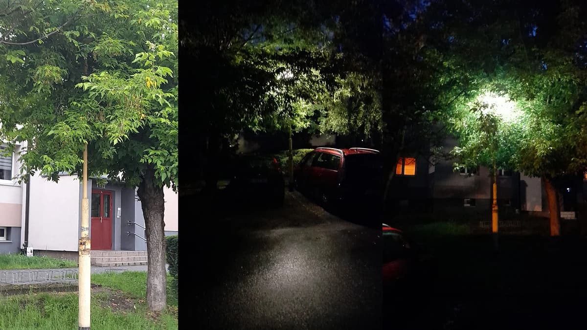 Gałęzie zasłaniają lampy na ulicy w centrum Jarocina [WIDEO]