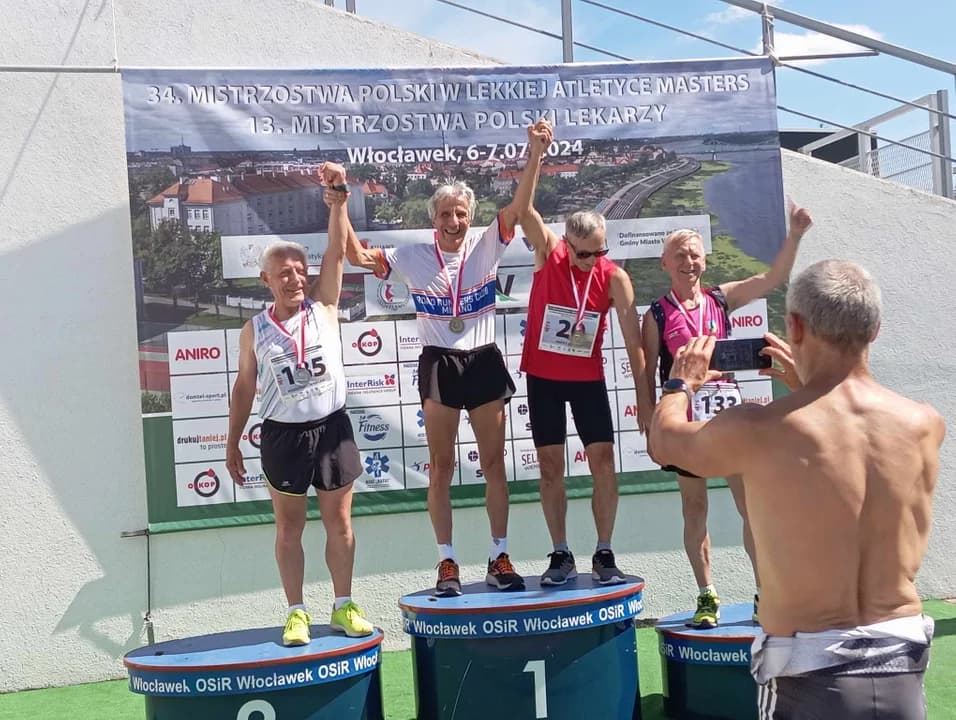 Trzy polsko - włoskie złota lekkoatletycznych weteranów z Jarocina