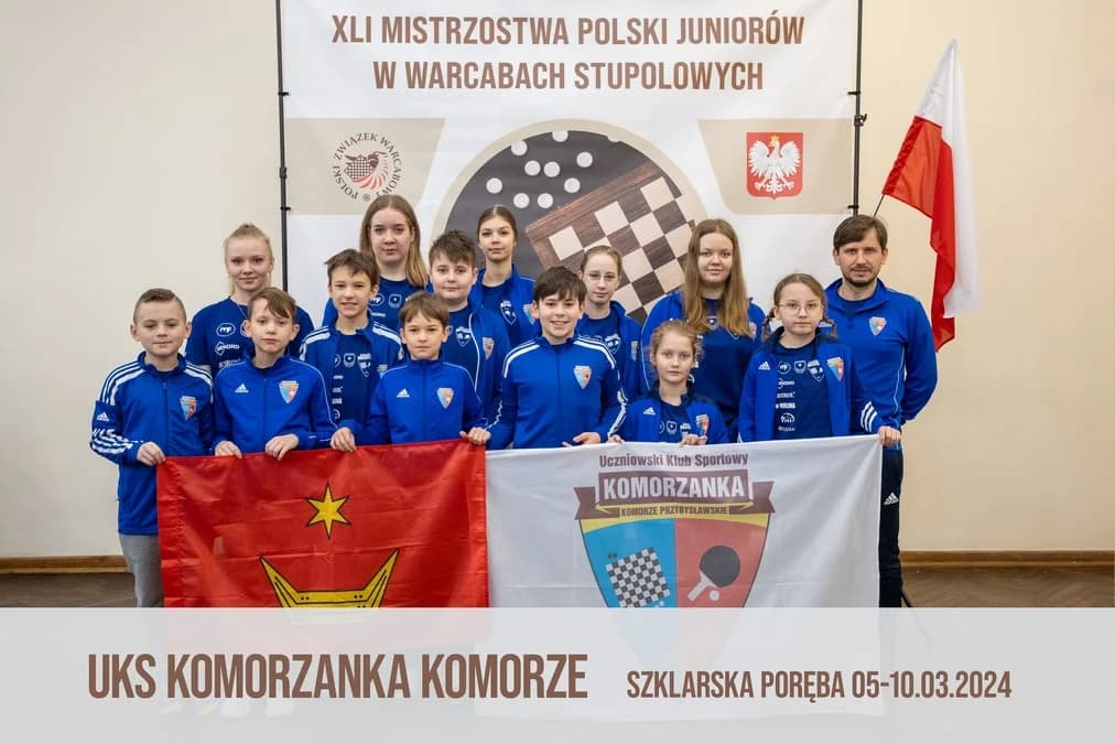 Młodzi warcabiści zdobywają Szklarską Porębę. Komorzanka na Mistrzostwach Polski
