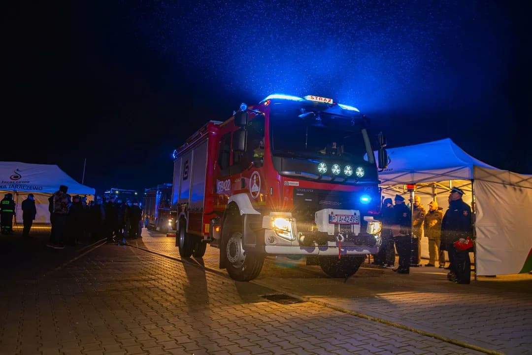 Przekazanie wozu bojowego dla OSP Jaraczewo
