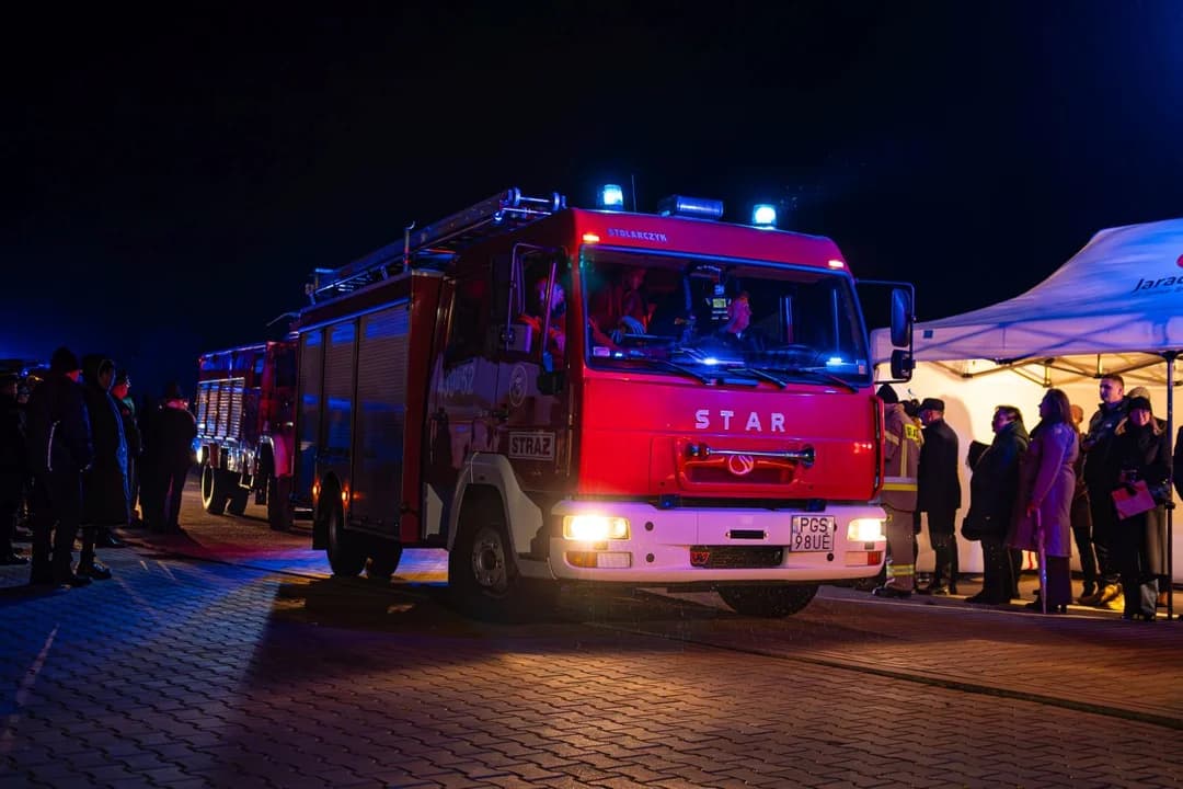 Przekazanie wozu bojowego dla OSP Jaraczewo