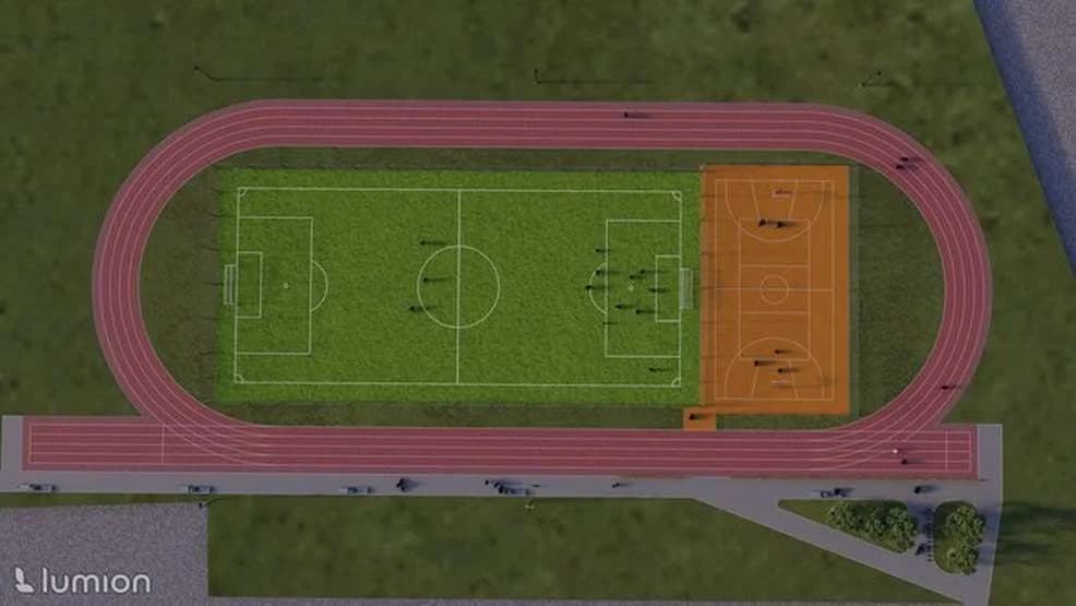 Powstanie między innymi boisko z 4‑torową bieżnią okrężną o długości 250 m