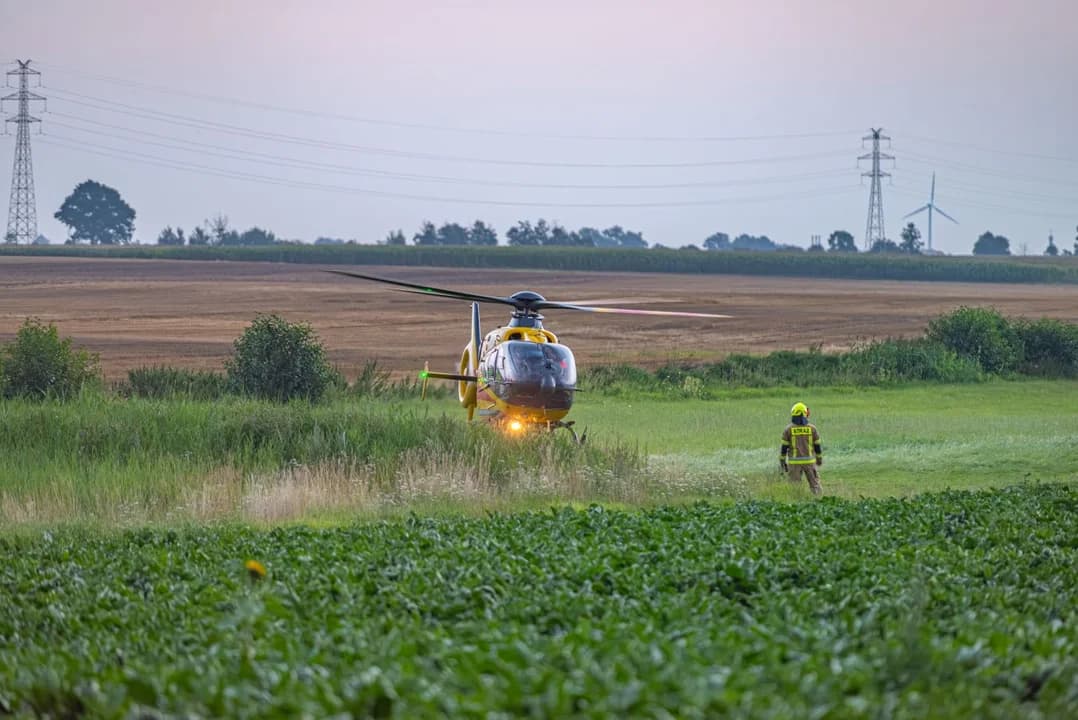 Wypadek na hulajnodze. 13-latka zabrał śmigłowiec LPR-u — zdjęcie 6 z 14