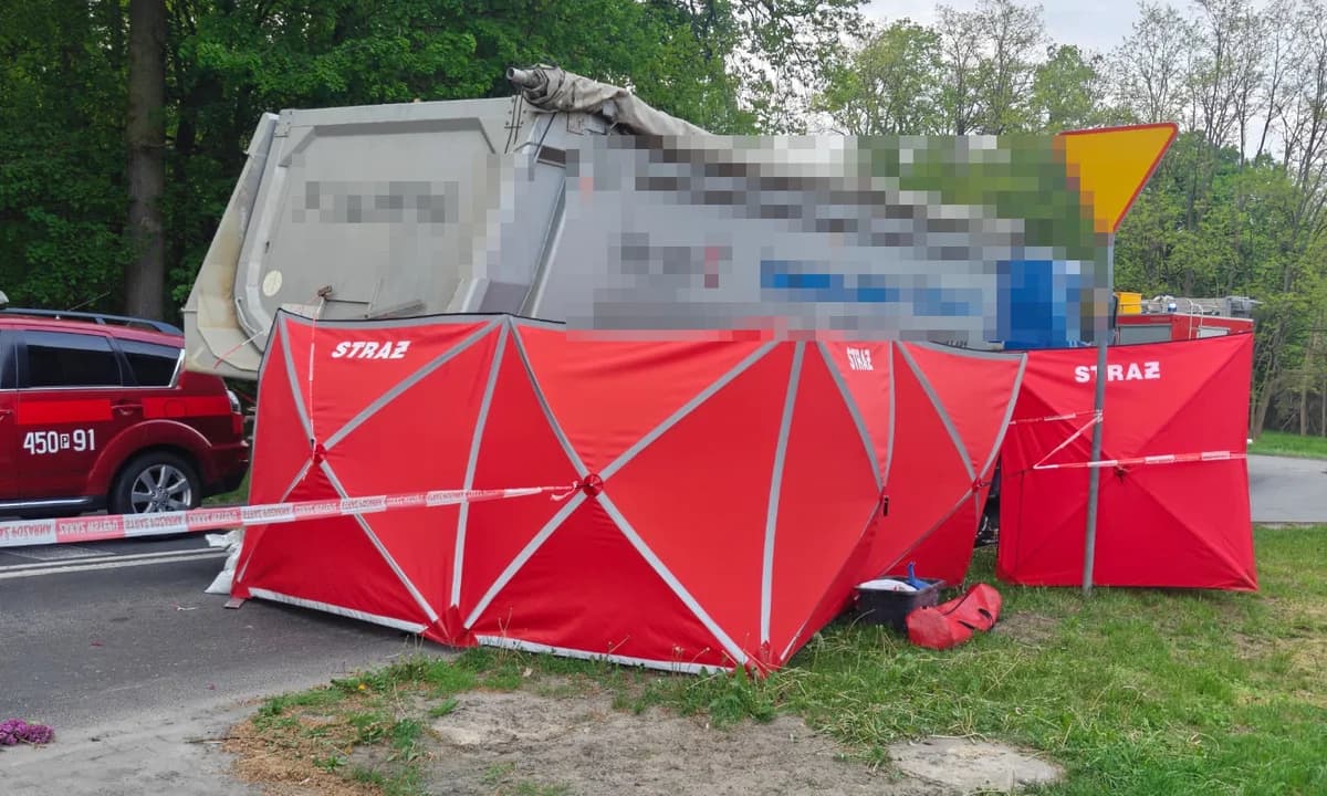 Śmiertelne potrącenie rowerzystki — zdjęcie 2 z 3