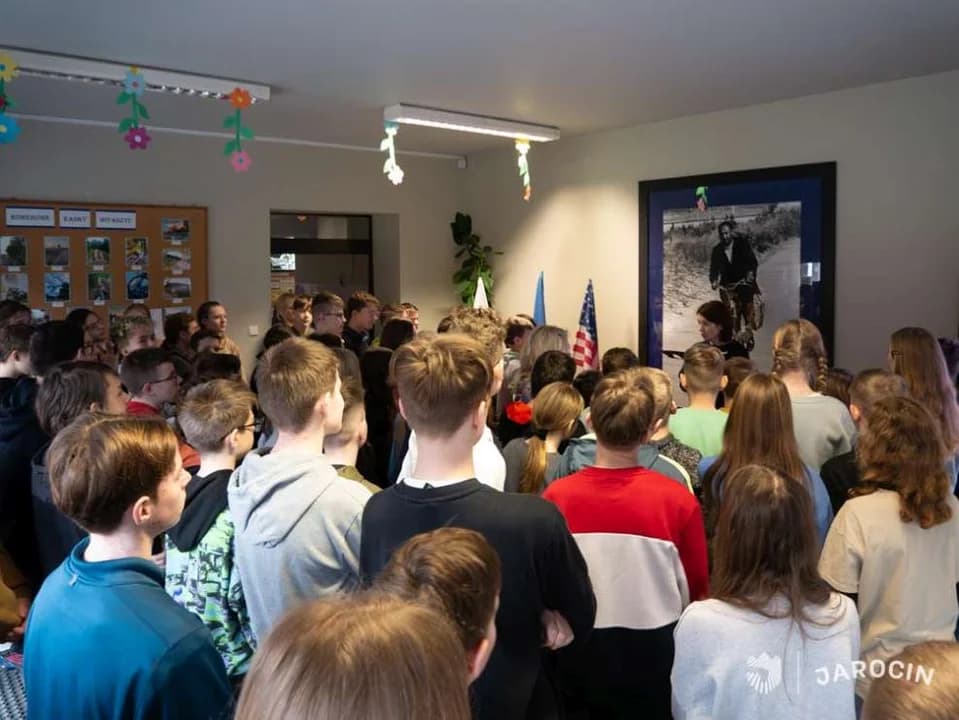 Galeria rowerowych sław w Szkole Podstawowej w Witaszycach — zdjęcie 3 z 11