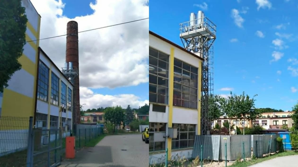 - Był komin i już go nie ma - mówi z żalem jeden z mieszkańców osiedla 1000-lecia.