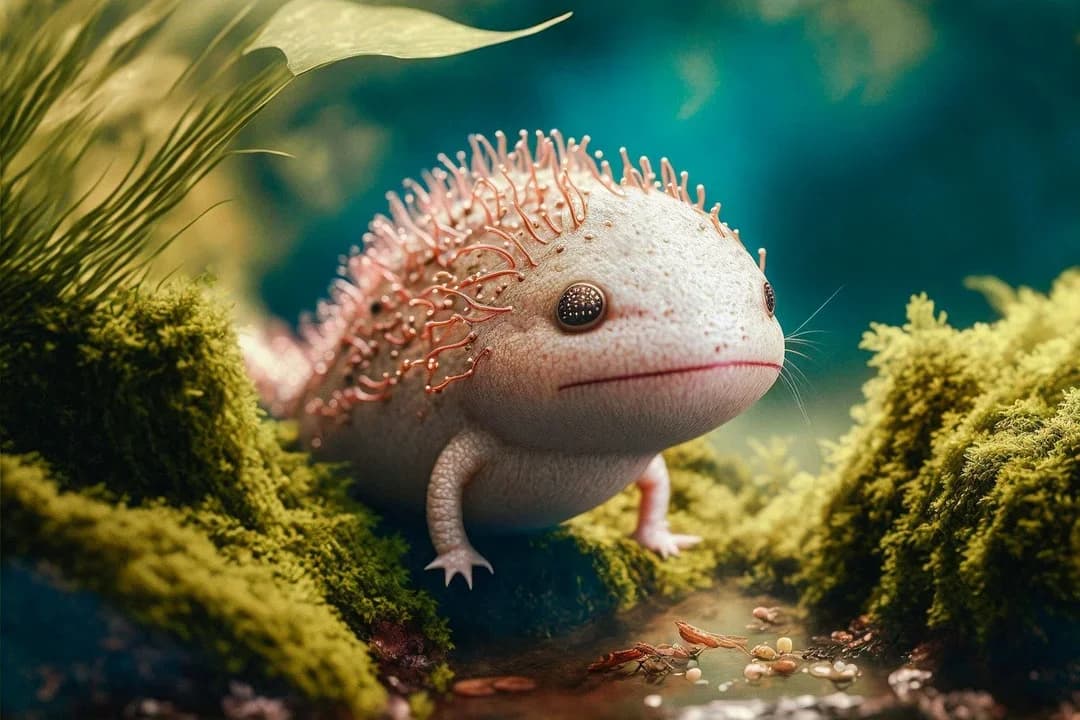 Żywe zwierzęta sprzedawane w celach hobbystycznych, np. drzewołazy, aksolotl.