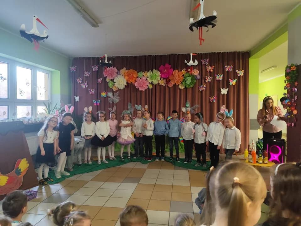 Przedstawienie wielkanocne przygotowały dzieci z oddziału Tygryski w Woli Książęcej