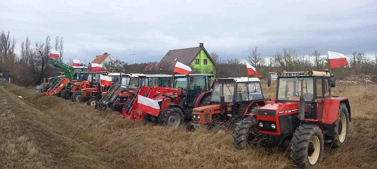 Rozpoczął się protest rolników na Ziemi Jarocińskiej