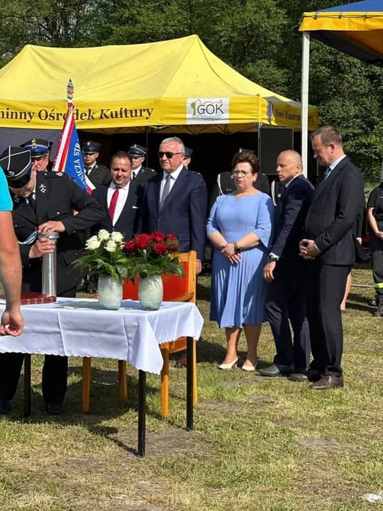 OSP Boguszyn będzie miało nową remizę. W Dniu Strażaka wmurowano kamień węgielny [ZDJĘCIA, WIDEO]