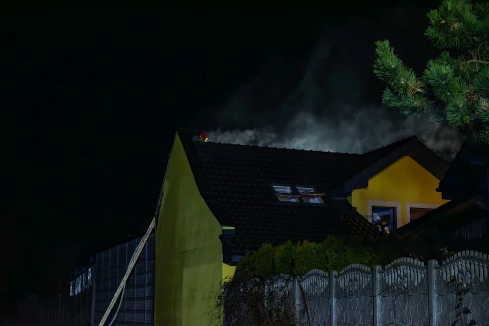 Pożar w Mieszkowie — zdjęcie 1 z 3