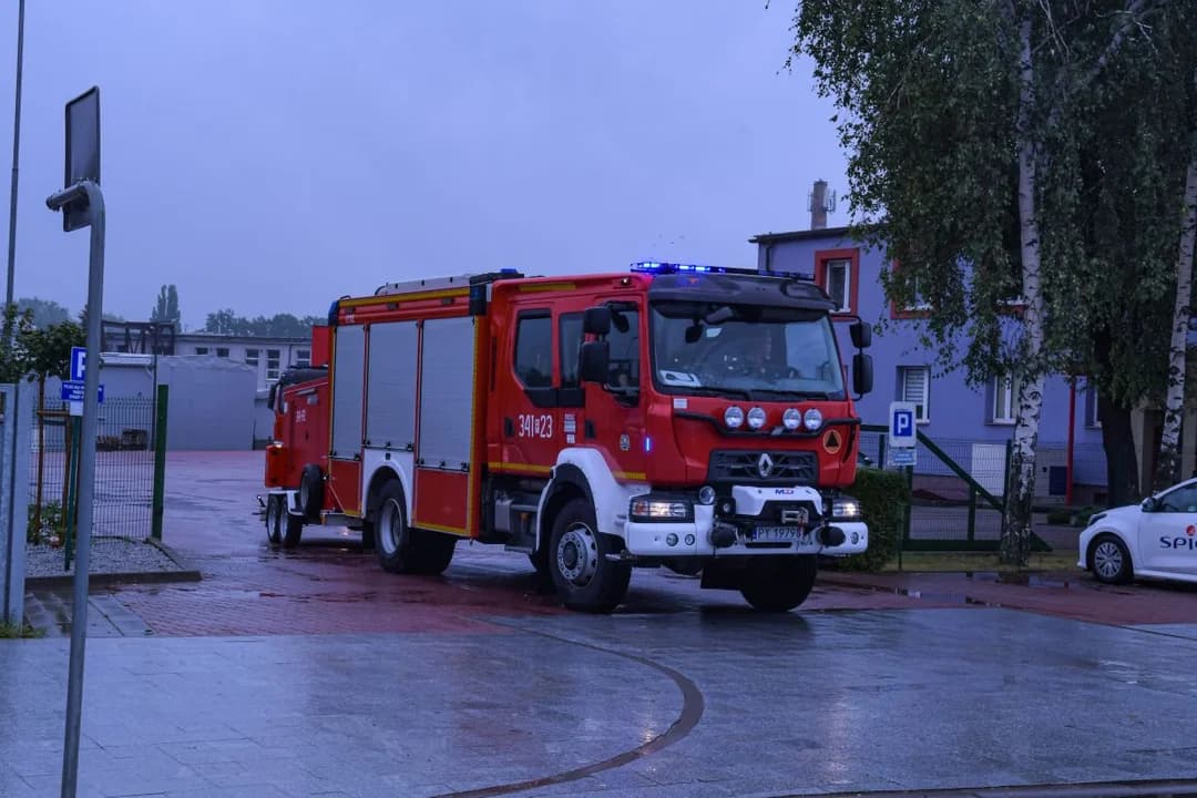 Jarocińscy strażacy w drodze do Kłodzka