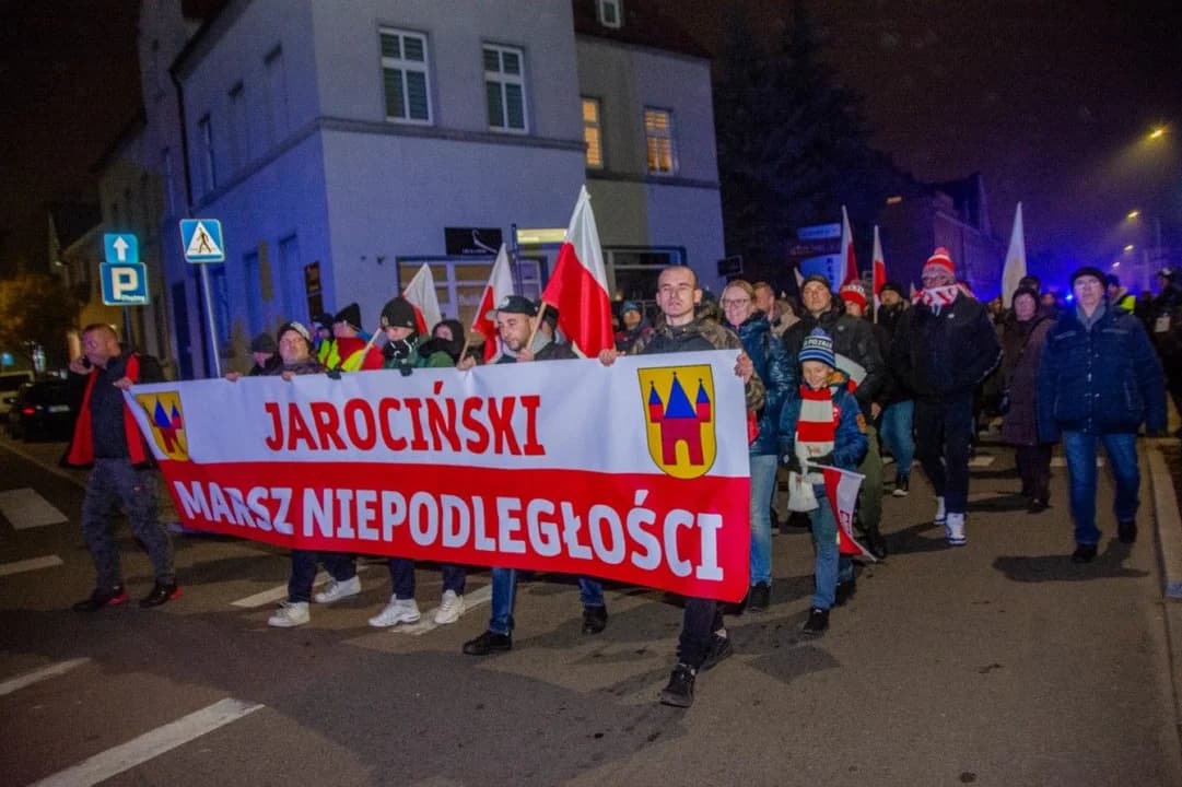 I Jarociński Marsz Niepodległości. Organizatorzy liczyli na ok. 900 osób. Czy tyle przyszło?