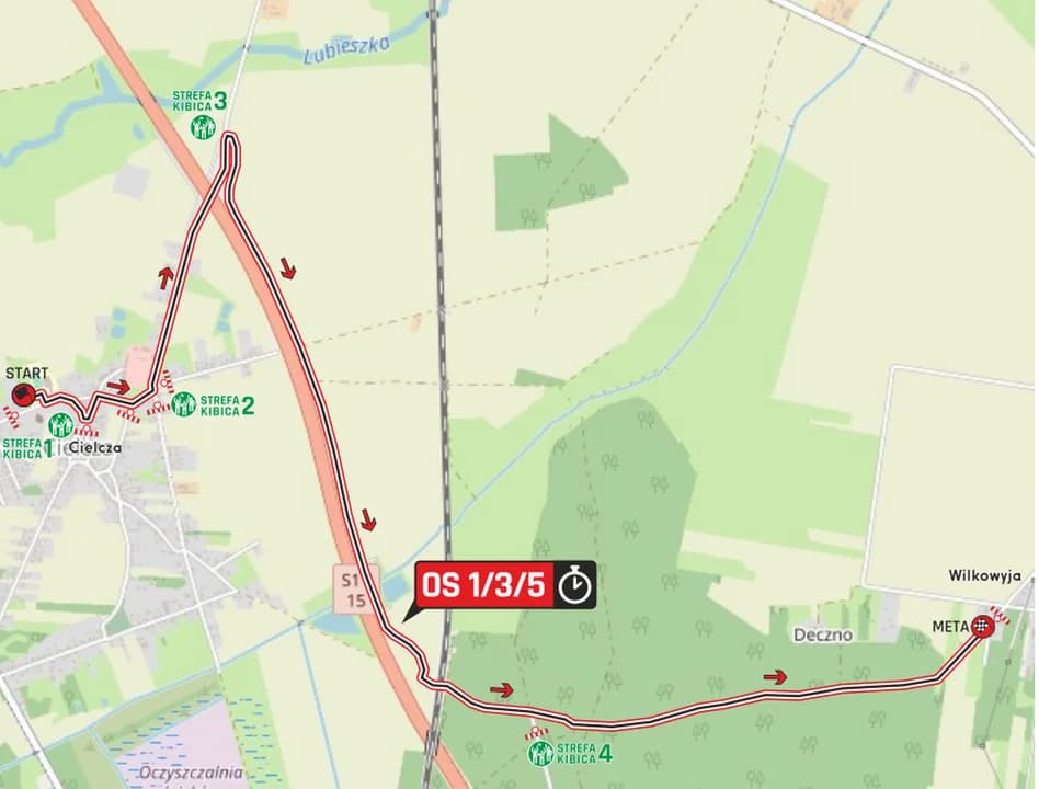 Mapa OS Cielcza