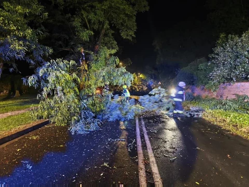 Przez Jarocin i okolice przeszła gwałtowna burza. Kilkanaście interwencji straży pożarnej [ZDJĘCIA, AKTUALIZACJA] — zdjęcie 5 z 8