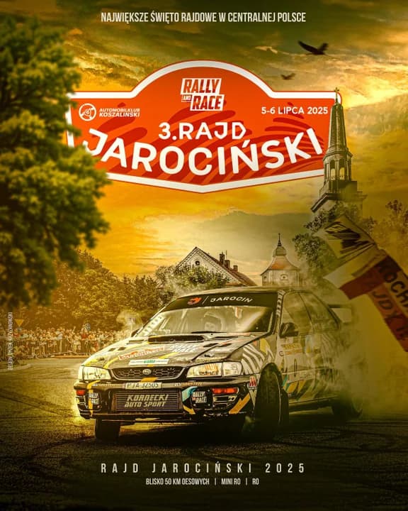 Oficjalny plakat 3. Rally and Race Rajdu Jarocińskiego