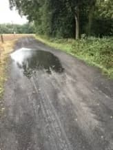 Droga w Szypłowie w złym stanie