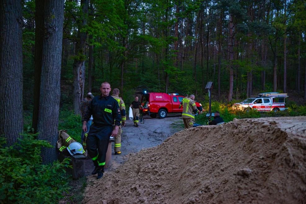 Przerwany zbiornik wodny pomiędzy Wilkowyją a Bachorzewem