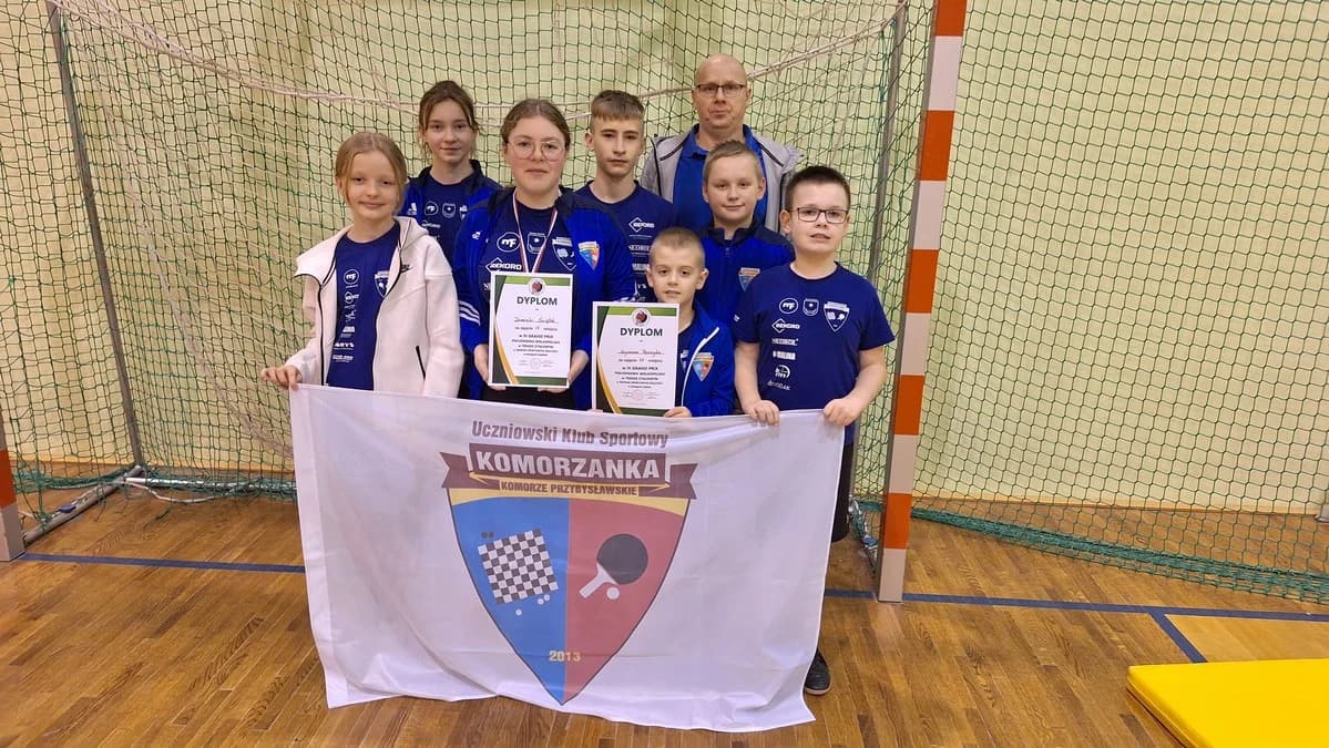UKS Komorzanka z sukcesami w III Grand Prix Południowej Wielkopolski w Tenisie Stołowym