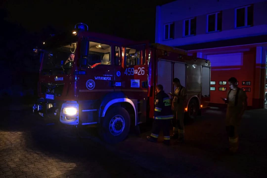 arocińscy strażacy walczyli ze skutkami ulewy w powiecie krotoszyńskim