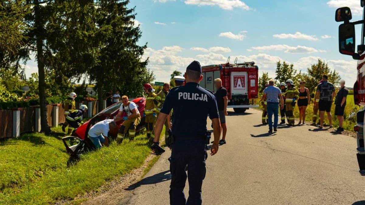 Wypadek na drodze Sławoszew - Kotlin