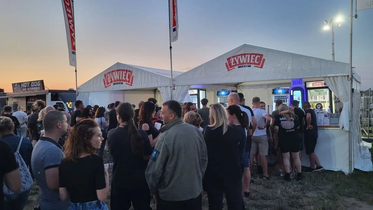 Strefa gastronomiczna na Jarocin Festiwal 2024