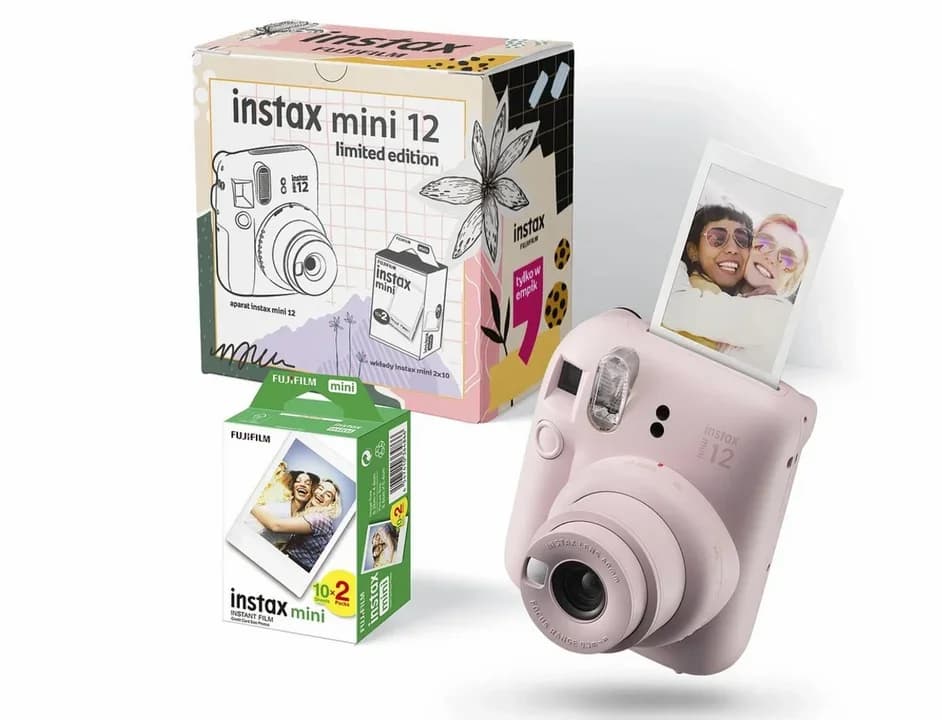 Zestaw Instax-FUJIFILM Mini 12 z wkładami (20 szt.)