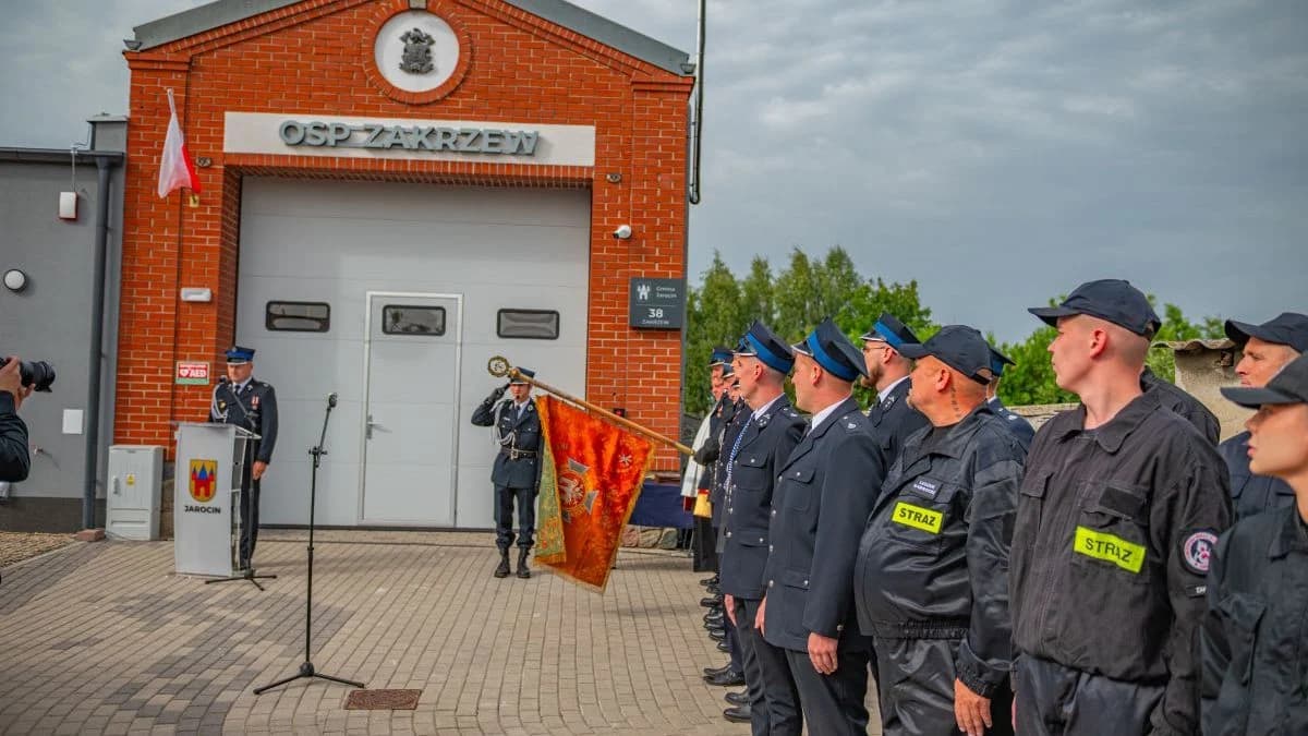 W Zakrzewie otwarto wyremontowaną remizę Ochotniczej Straży Pożarnej
