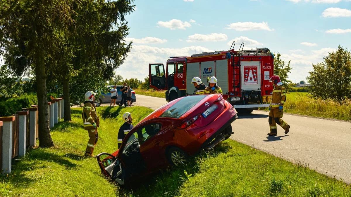 Wypadek na drodze Sławoszew - Kotlin