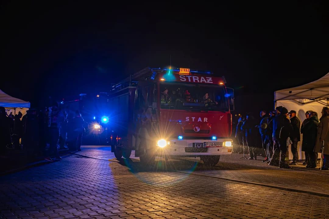 Przekazanie wozu bojowego dla OSP Jaraczewo