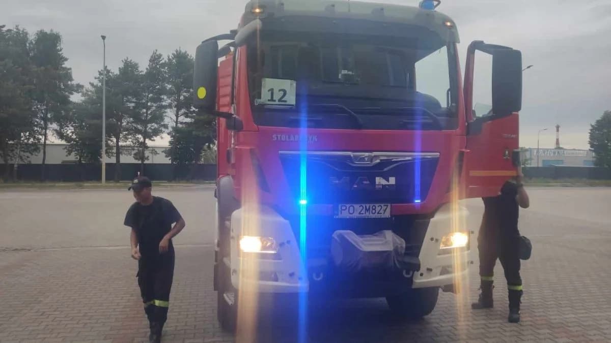 Jarocińscy strażacy wrócili z gaszenia pożarów w Grecji
