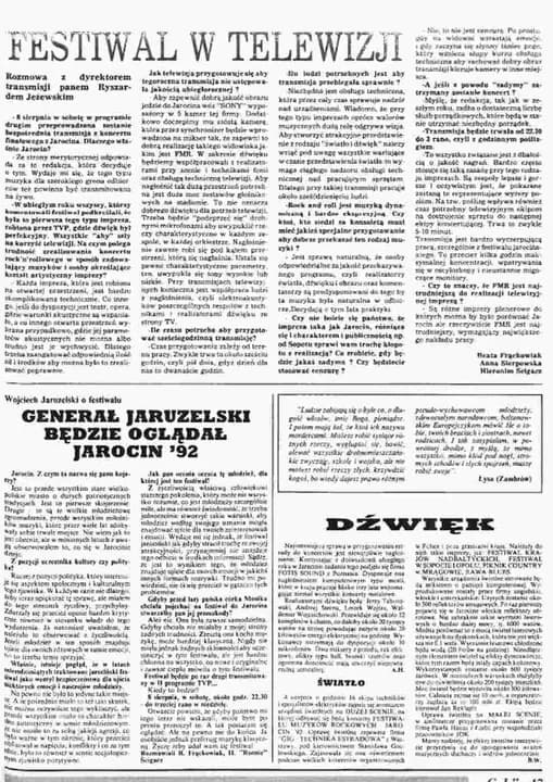 Tak wyglądał Jarocin Festiwal 1992