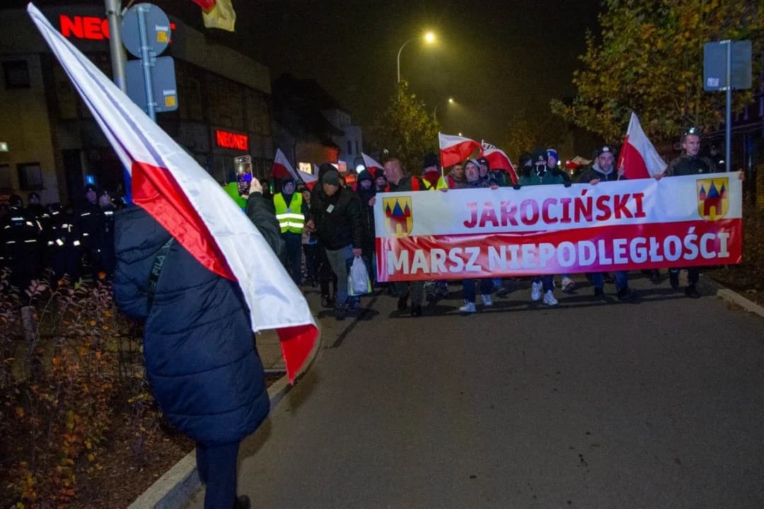 I Jarociński Marsz Niepodległości. Organizatorzy liczyli na ok. 900 osób. Czy tyle przyszło?