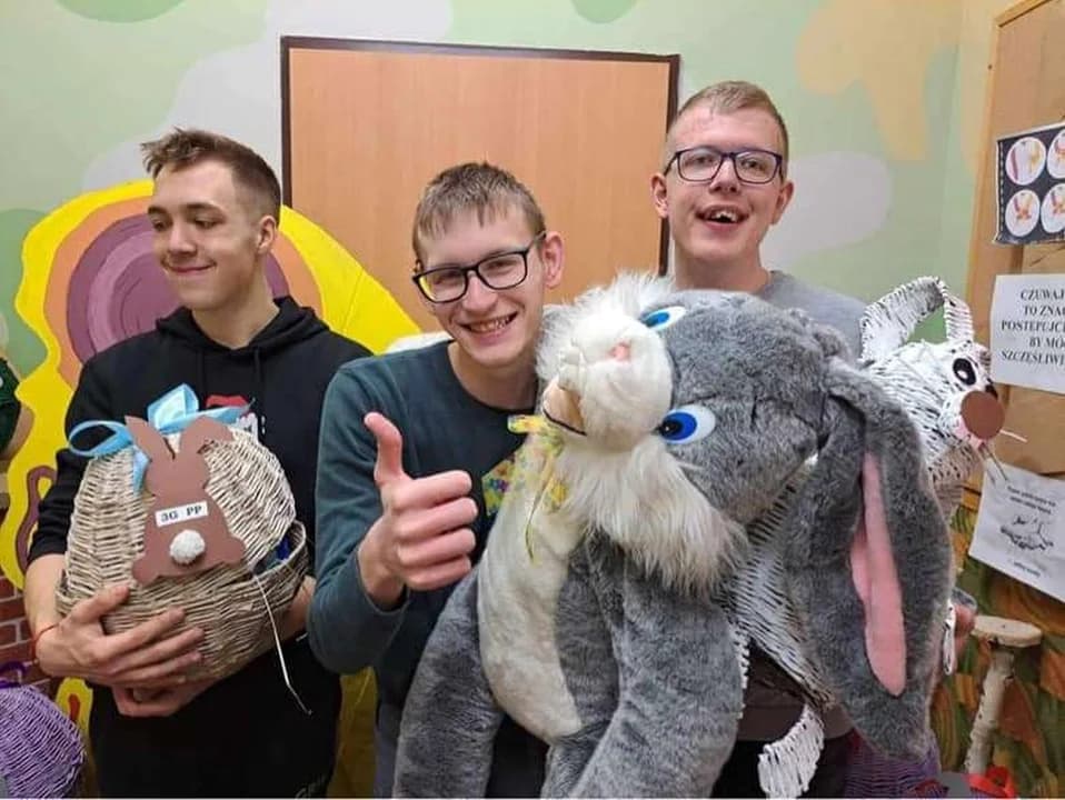 Zajączek w Zespole Szkół Specjalnych w Jarocinie