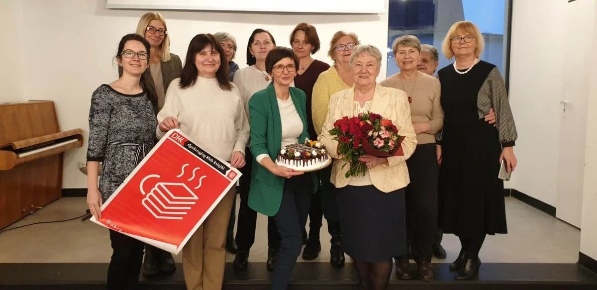Jadwiga Podeszwa obchodziła urodziny w Dyskusyjnym Klubie Książki w Jarocinie