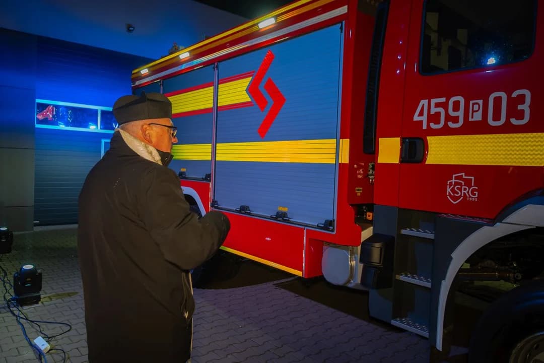 Przekazanie wozu bojowego dla OSP Jaraczewo