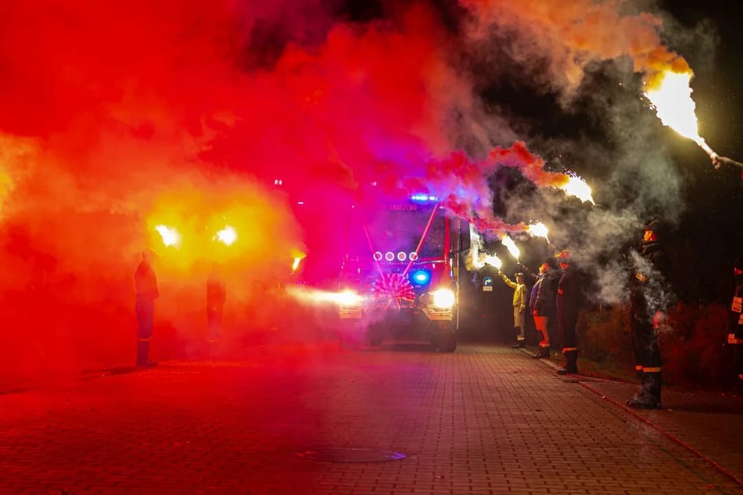 Przekazanie wozu bojowego dla OSP Jaraczewo