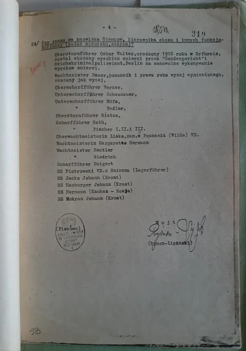 Dokument z archiwum IPN