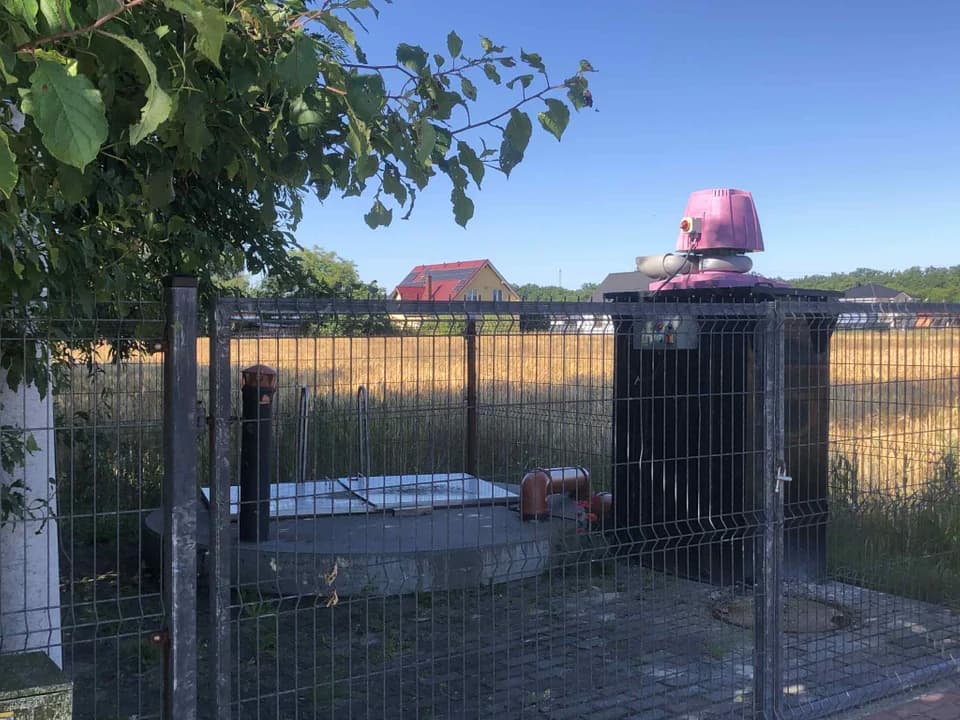 Przepompownia ścieków na osiedlu Ługi w Jarocinie