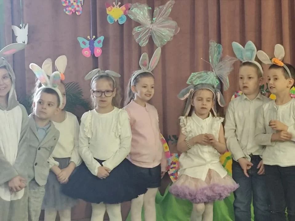 Przedstawienie wielkanocne przygotowały dzieci z oddziału Tygryski w Woli Książęcej
