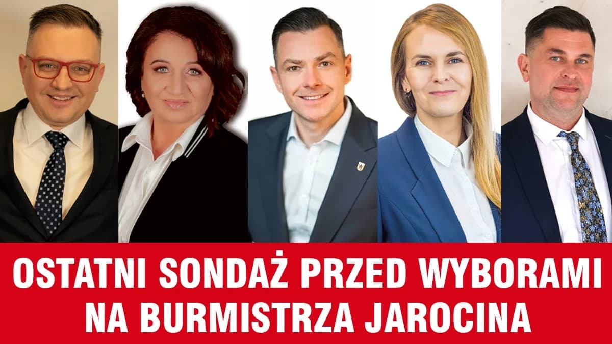 Wybory 2024. Ostatni sondaż przed pierwszą turą wyborów na burmistrza Jarocina