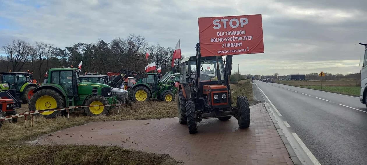 Rozpoczął się protest rolników na Ziemi Jarocińskiej