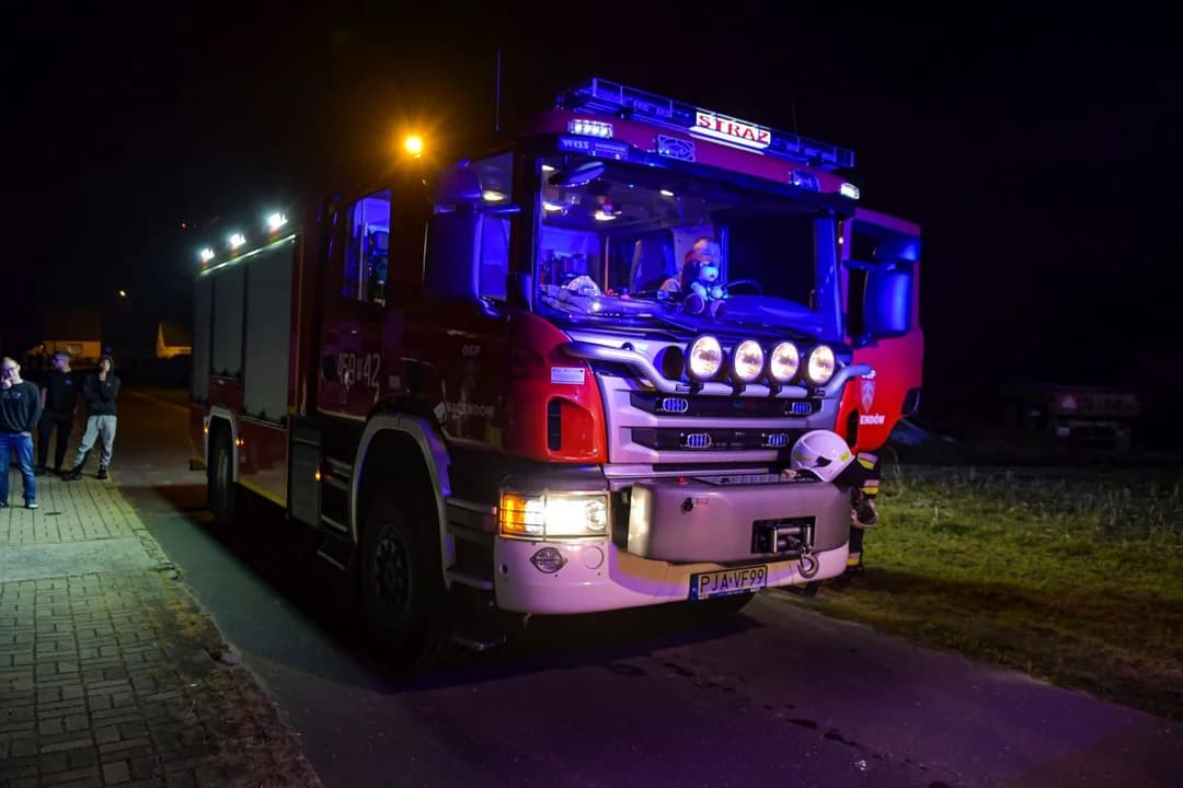 Pożar szopy w Wyszkach
