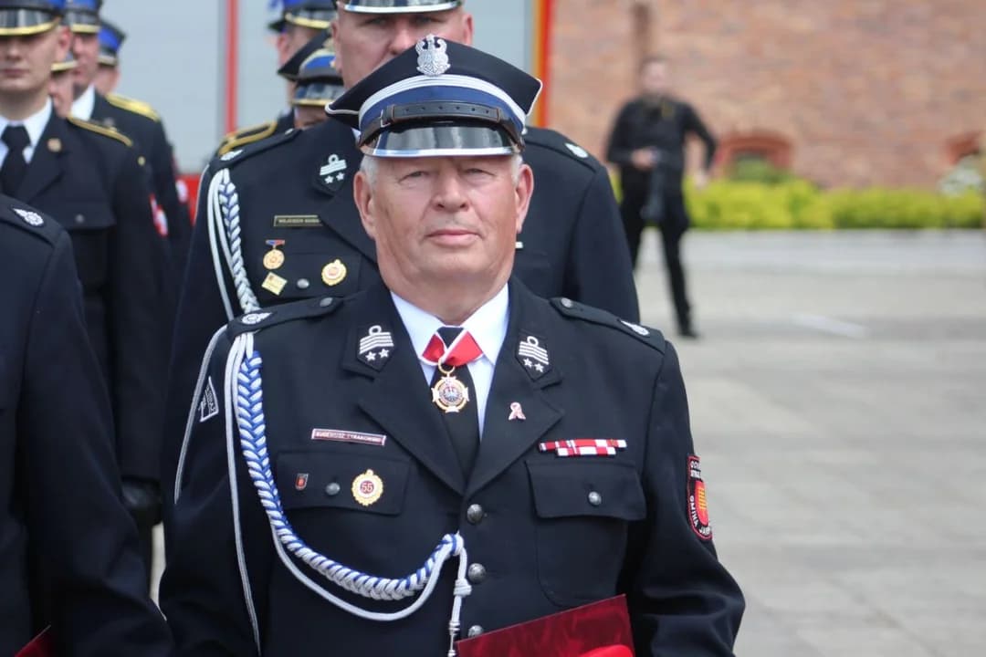 Prestiżowe odznaczenie dla działacza OSP z powiatu jarocińskiego