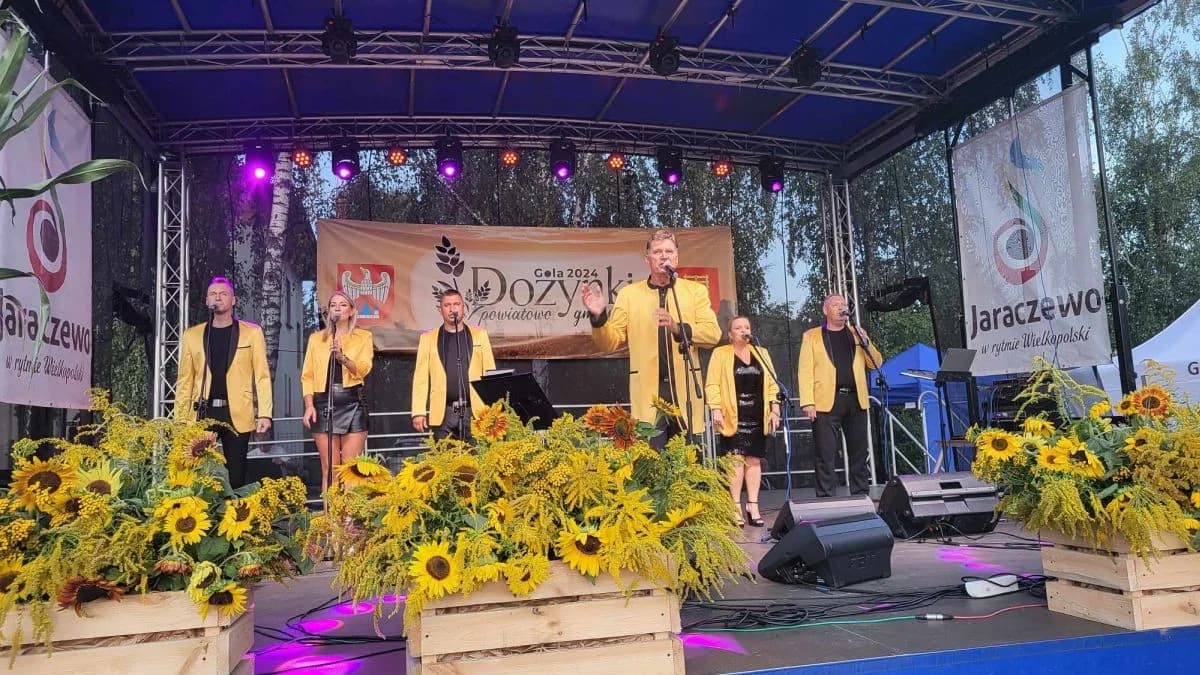 Dożynki powiatowo-gminne 2024 w Goli. Koncert Bayer Full