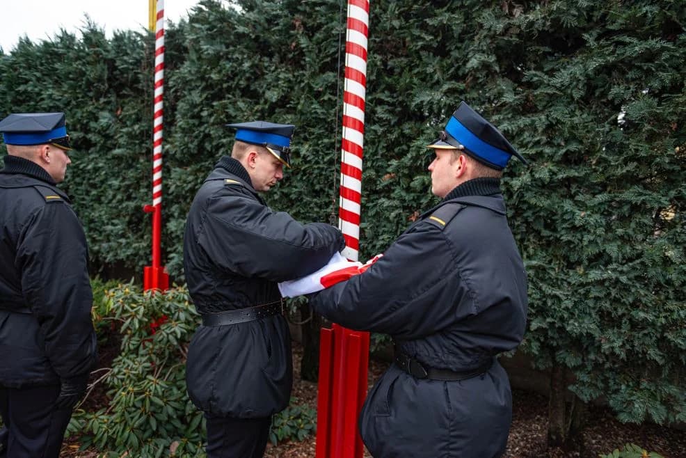Pożegnanie ze służbą Tomasza Krawczyka - Komendanta Państwowej Straży Pożarnej w Jarocinie