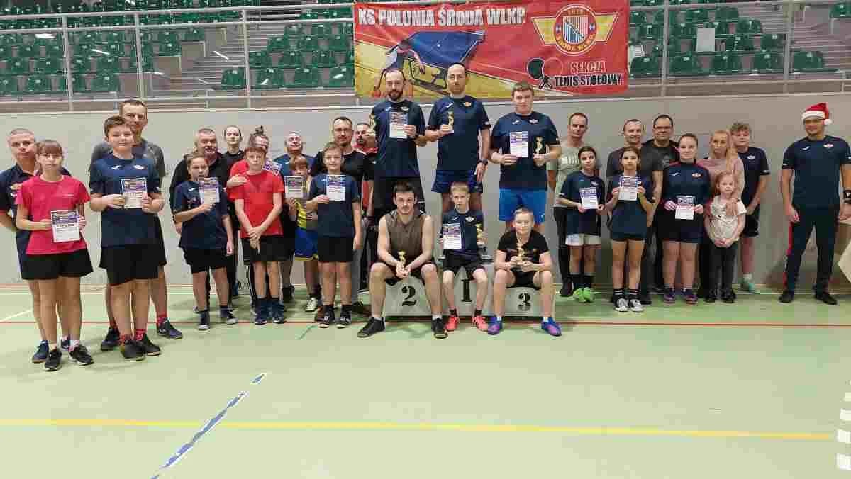 Mikołajkowy Turniej tenisa stołowego w Środzie Wielkopolskiej